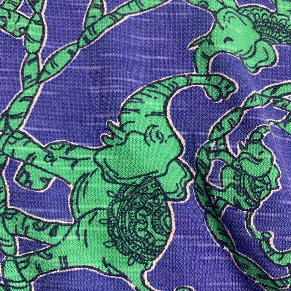 Lilly Pulitzer Hoodie Tunic Women Sz S Noelle Blue Loopy Elephants Artsy… - Picture 4 of 10